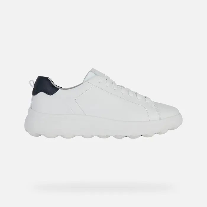 Geox Sneakers SPHERICA EC41 Men039s White Low Top Sneakers Geox White 8211 Man