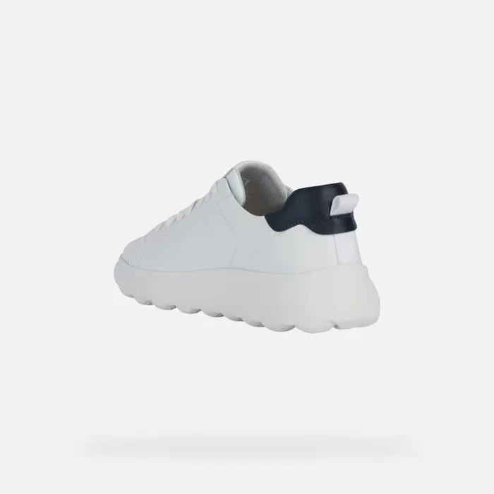 Geox Sneakers SPHERICA EC41 Men039s White Low Top Sneakers Geox White 8211 Man