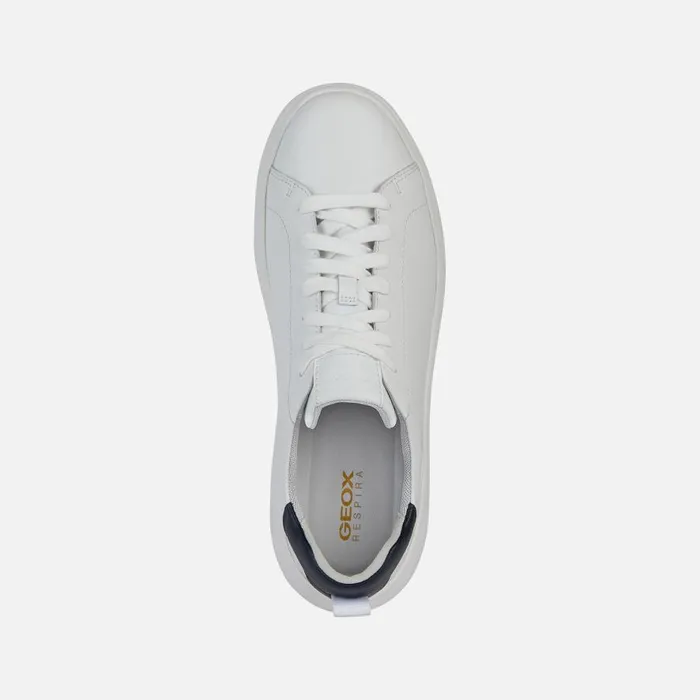 Geox Sneakers SPHERICA EC41 Men039s White Low Top Sneakers Geox White 8211 Man