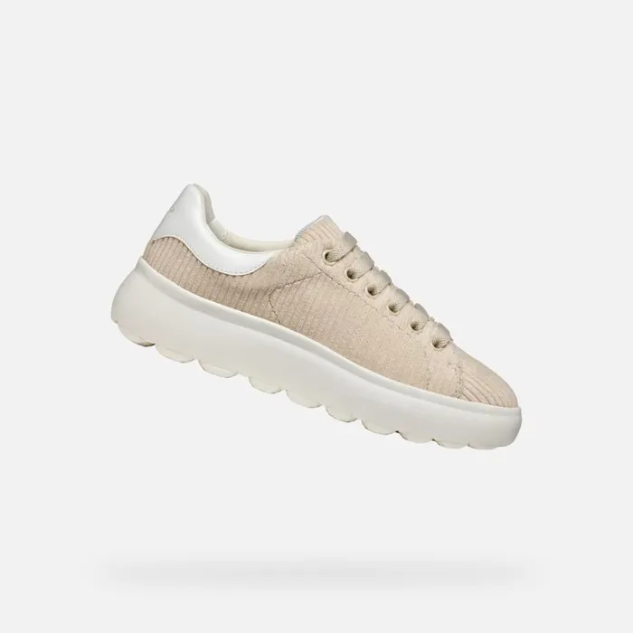 Geox Sneakers SPHERICA EC41 WOMAN Light TaupeWhite Low Top Sneakers Light Taupewhite 8211 Woman Geox Sneakers SPHERICA EC41 WOMAN Light TaupeWhite Low Top Sneakers Light Taupewhite 8211 Woman