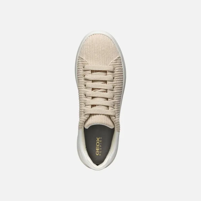 Geox Sneakers SPHERICA EC41 WOMAN Light TaupeWhite Low Top Sneakers Light Taupewhite 8211 Woman