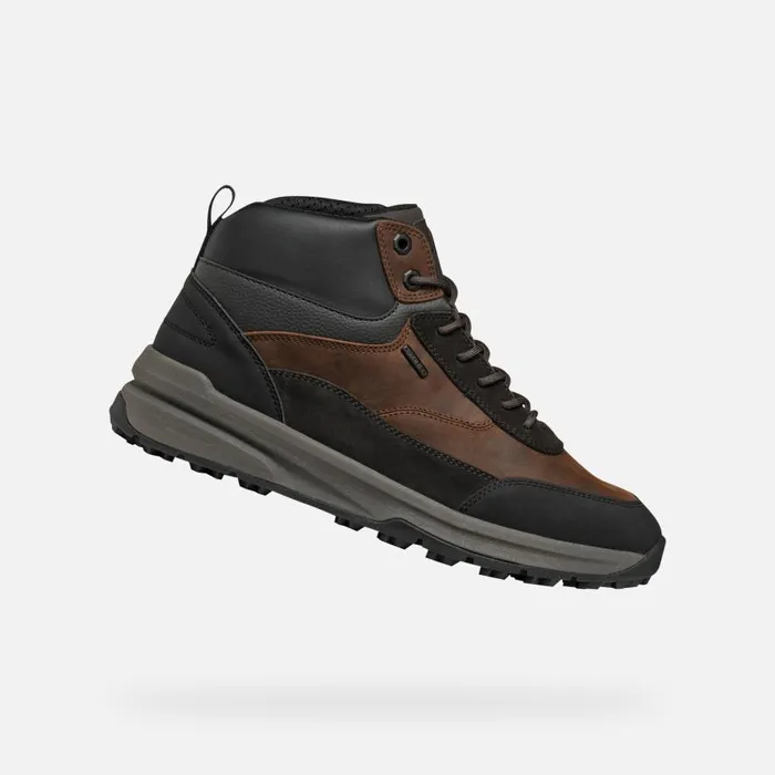 Geox Sneakers STERRATRAIL GRIP ABX MAN Dark Coffee Waterproof Trainers Dark Coffee 8211 Man Geox Sneakers STERRATRAIL GRIP ABX MAN Dark Coffee Waterproof Trainers Dark Coffee 8211 Man