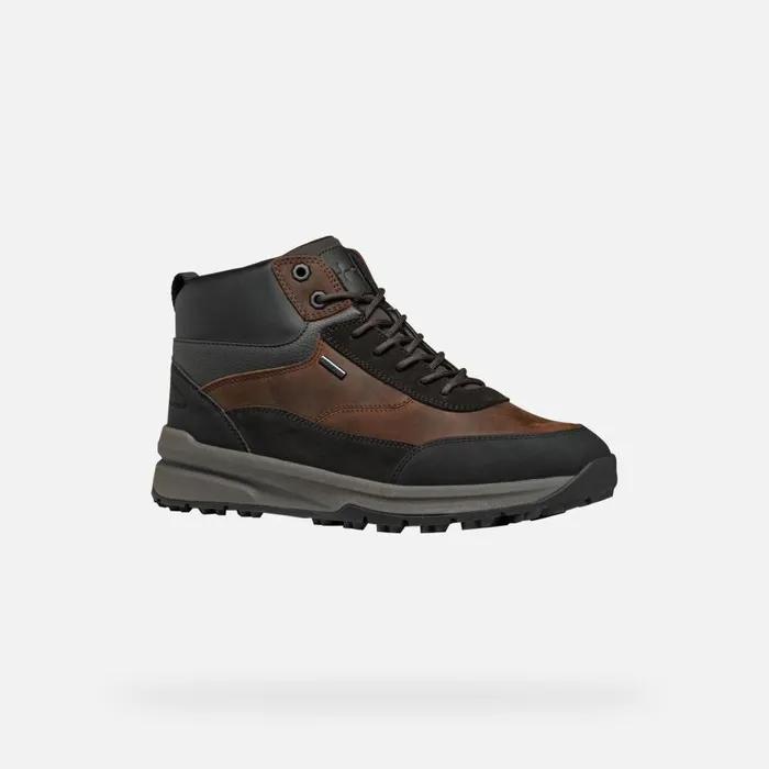 Geox Sneakers STERRATRAIL GRIP ABX MAN Dark Coffee Waterproof Trainers Dark Coffee 8211 Man