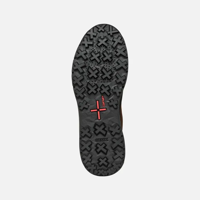 Geox Sneakers STERRATRAIL GRIP ABX MAN Dark Coffee Waterproof Trainers Dark Coffee 8211 Man