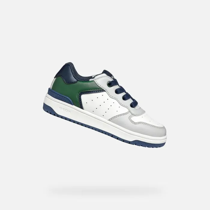 Geox Sneakers WASHIBA JUNIOR Light GreyDark Green Low Top Sneakers Light Greydark Green 8211 Kids Geox Sneakers WASHIBA JUNIOR Light GreyDark Green Low Top Sneakers Light Greydark Green 8211 Kids