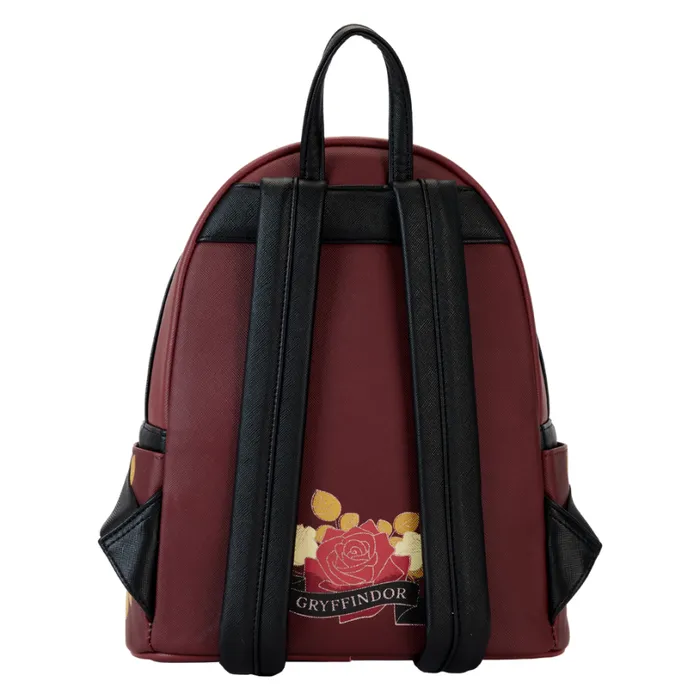 Harry Potter Gryffindor House Floral Tattoo Mini Backpack Unisex Loungefly Backpacks Harry Potter Gryffindor House Floral Tattoo Mini Backpack Unisex Loungefly Backpacks