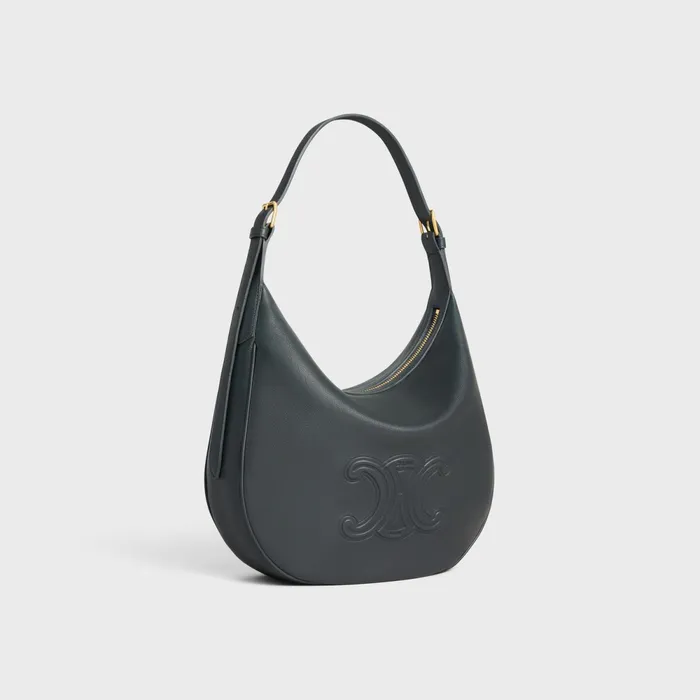 Heloise Bag In Supple Calfskin Slate Grey Women CELINE CUIR TRIOMPHE Heloise Bag In Supple Calfskin Slate Grey Women CELINE CUIR TRIOMPHE