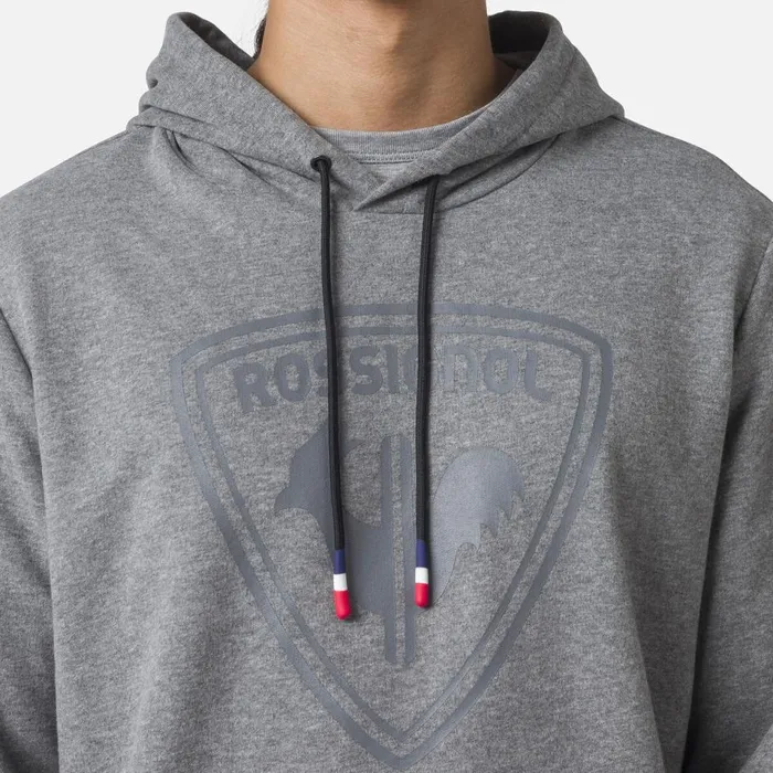 Herren Sweatshirts Und Pullover Rossignol Herrensweatshirt Mit Kapuze Und Logo Heathergrey280