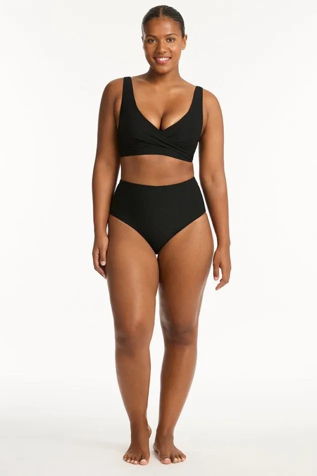 Honeycomb High Waist Pant Honeycomb Black Women Sea Level Bottoms