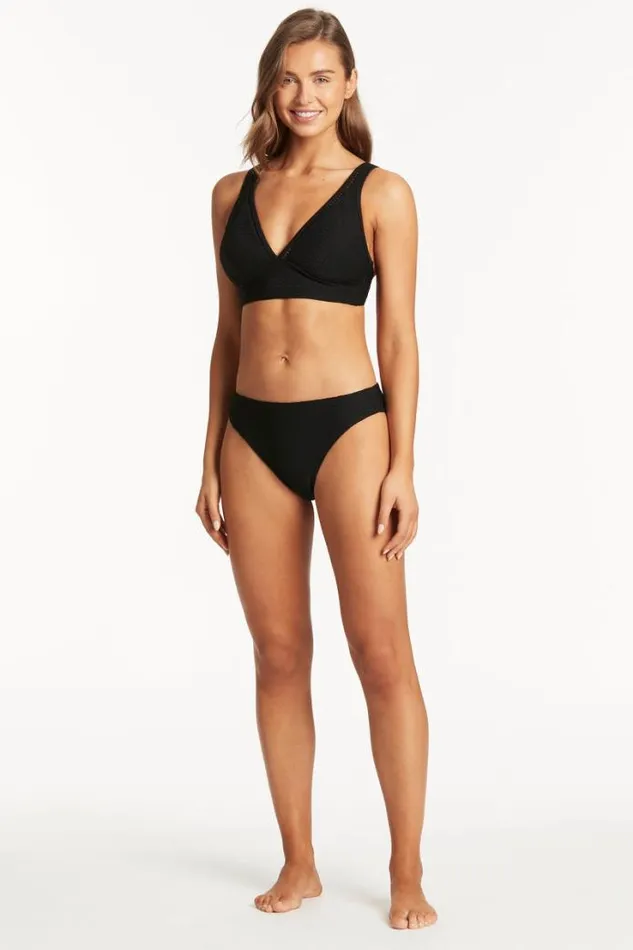 Honeycomb Regular Bikini Pant Honeycomb Black Women Sea Level Bottoms