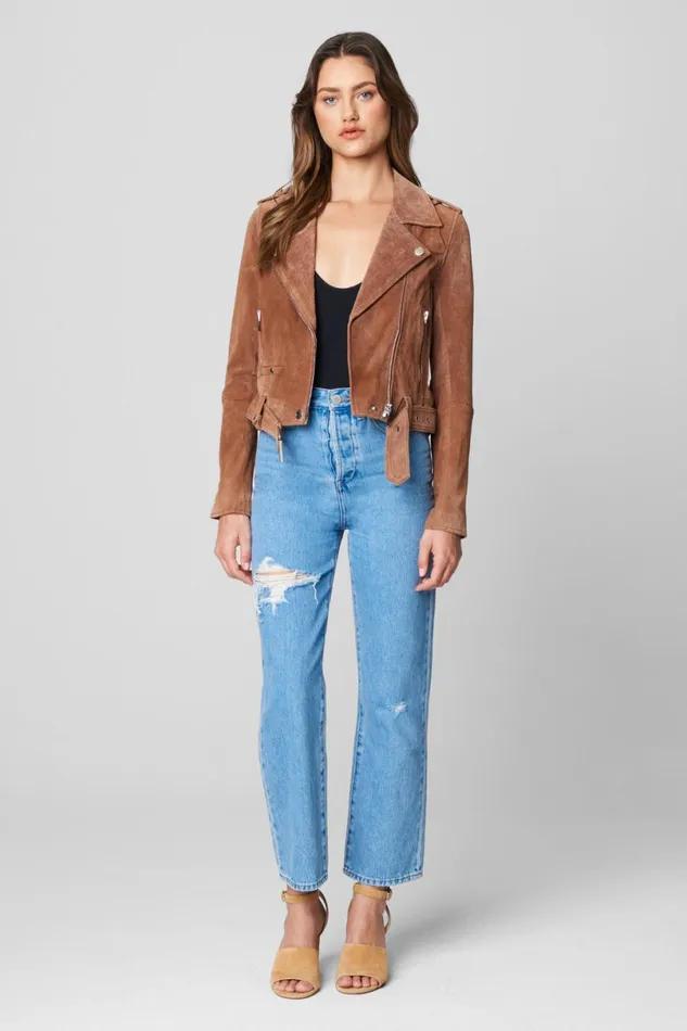Jackets Women Blank Nyc Coffee Bean Moto Jacket