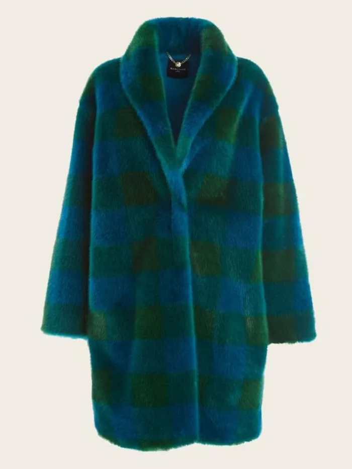 Jackets Women Marciano Rochelle Coat Green And Bermuda Blue Bi Jackets Women Marciano Rochelle Coat Green And Bermuda Blue Bi
