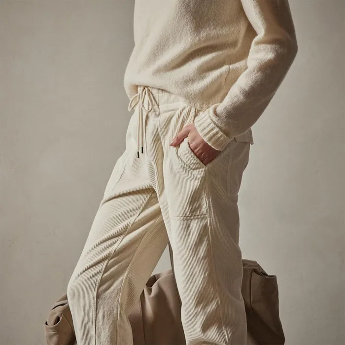 James Perse PantsDenim Corduroy Utility Pant Canvas Pigment 8211 Women
