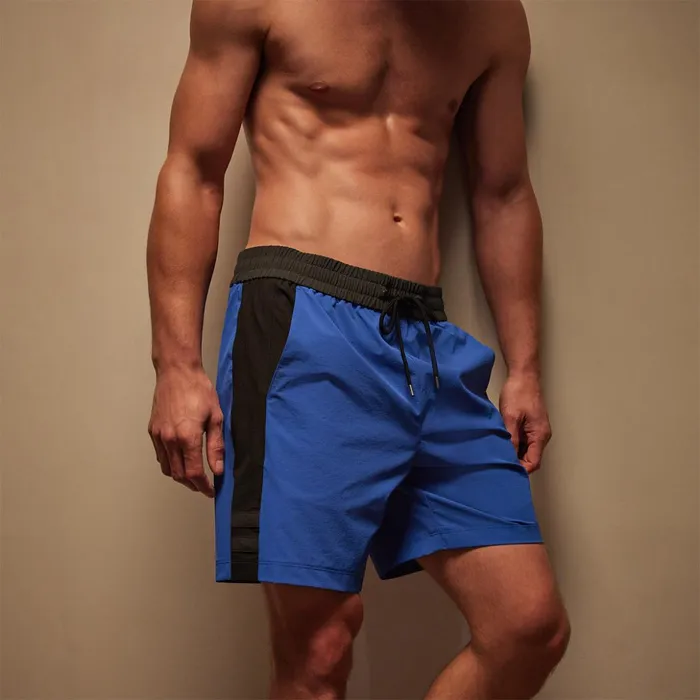 James Perse Shorts Stretch Rip Stop Sport Short Baltic Blueblackcarbon 8211 Men