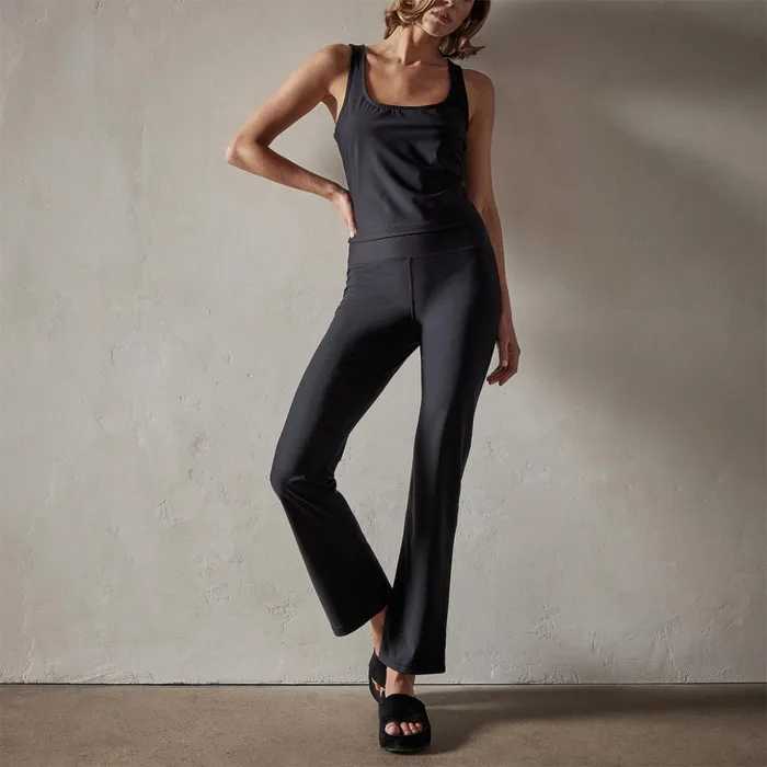 James Perse Sweat TopsBottoms High Rise Yoga Pant Black 8211 Women