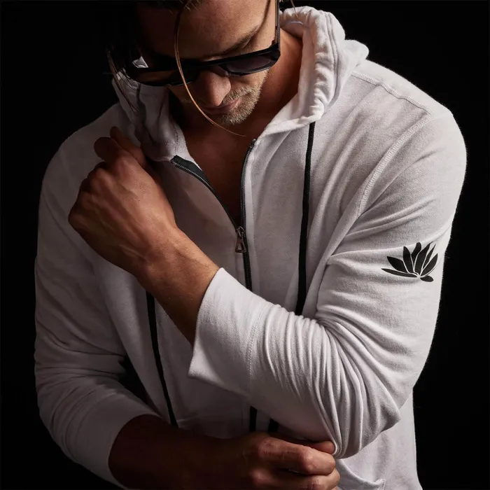 James Perse Sweat TopsBottoms Malibu Shoreline Zip Up White 8211 Men