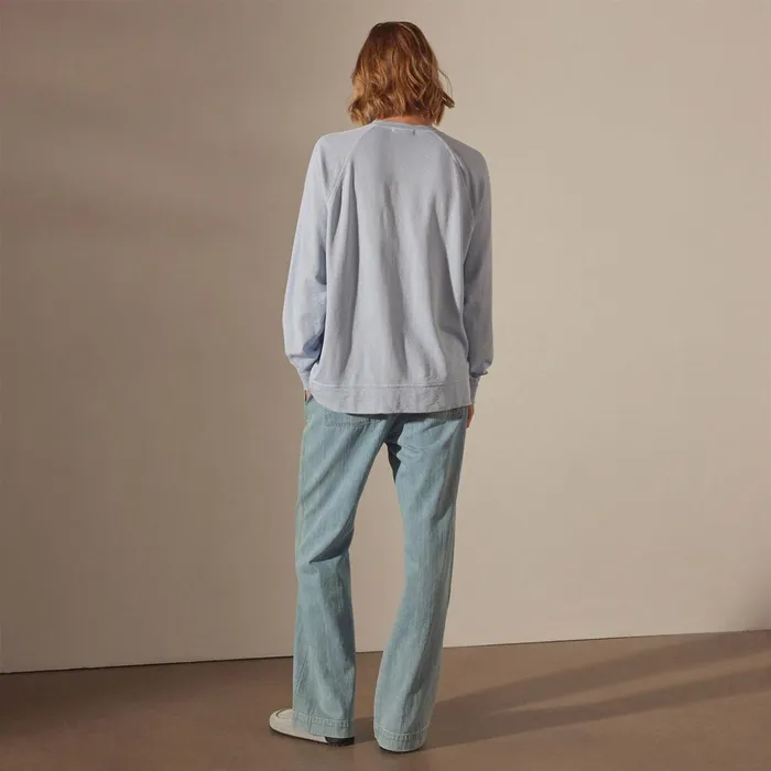 James Perse Sweat TopsBottoms Vintage French Terry Relaxed Sweatshirt Open Sky Pigment 8211 Women