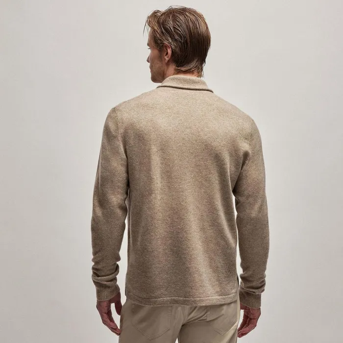 James Perse Sweaters Recycled Cashmere Shawl Collar Sweater Coyote 8211 Men
