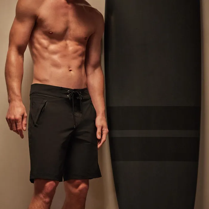 James Perse Swimwear Scuba Zip Boardshort Black 8211 Men