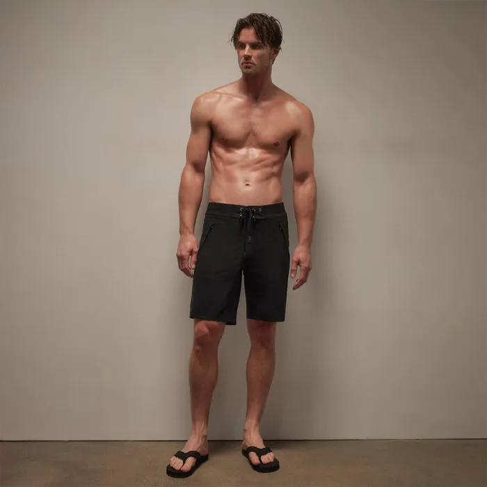 James Perse Swimwear Scuba Zip Boardshort Black 8211 Men