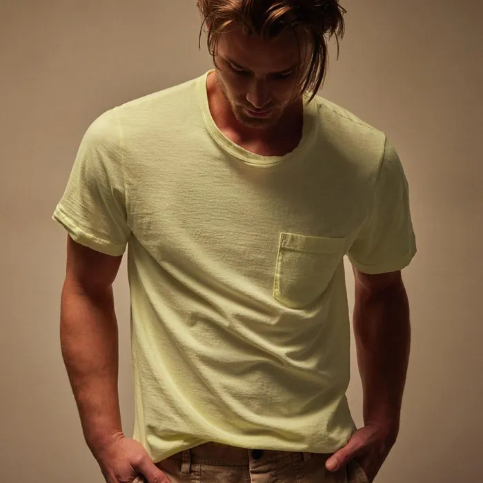 James Perse TShirts Lightweight Jersey Pocket Tee Oz Pigment 8211 Men