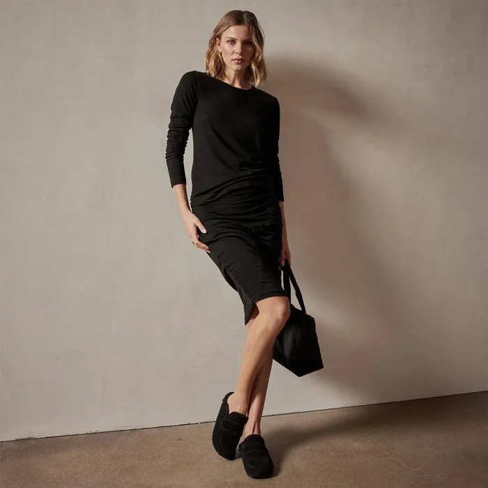 James Perse TShirts Tencel Cashmere Crewneck Black 8211 Women