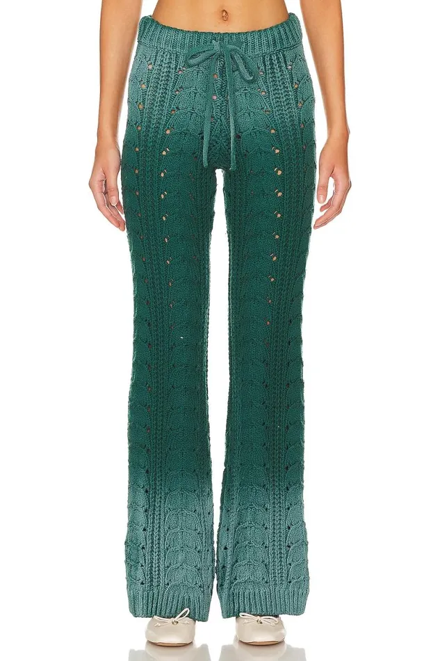 Jelissa Ombre Knit Pant Green Ombre Women Lovers and Friends Pants