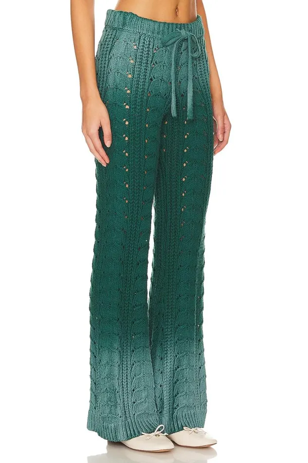 Jelissa Ombre Knit Pant Green Ombre Women Lovers and Friends Pants