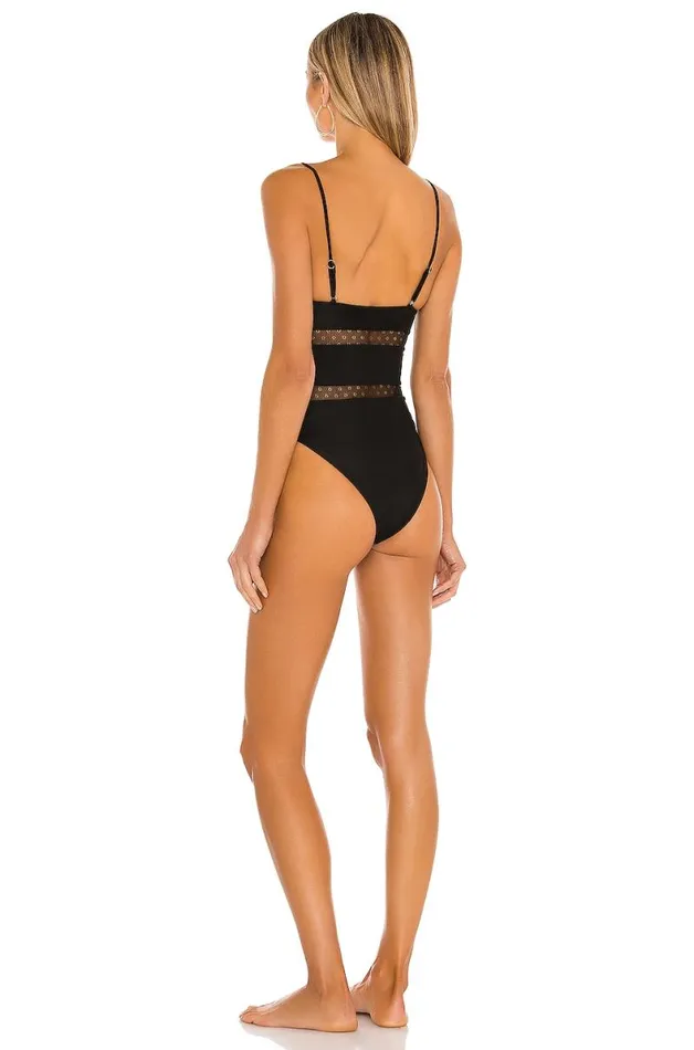 Jet One Piece Black Women Lovers and Friends Swimsuits and CoverUps