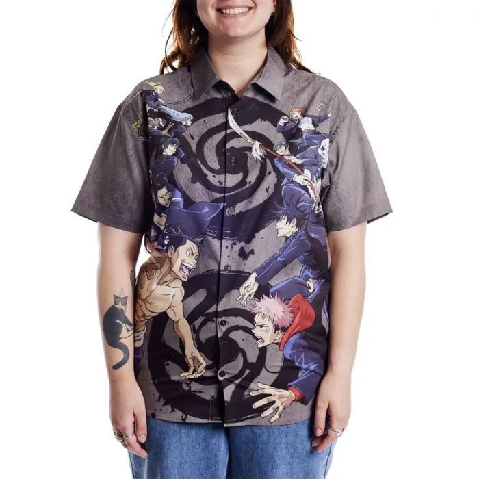Jujutsu Kaisen Sorcerer Battle Camp Shirt Unisex Loungefly Apparel