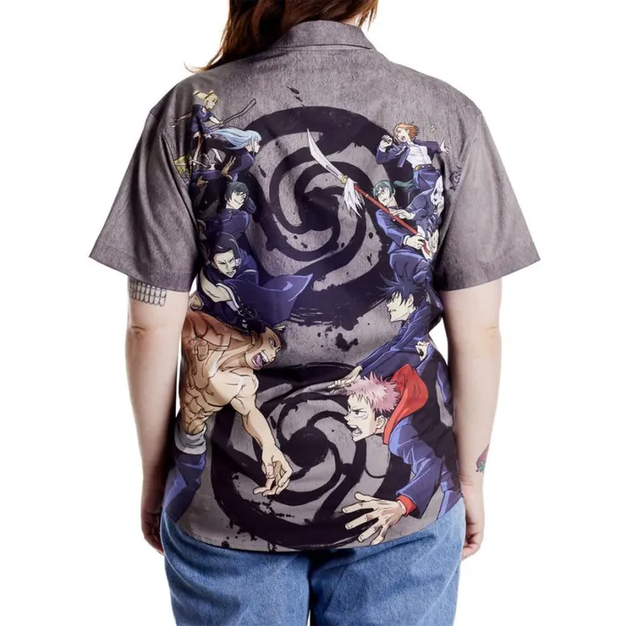 Jujutsu Kaisen Sorcerer Battle Camp Shirt Unisex Loungefly Apparel Jujutsu Kaisen Sorcerer Battle Camp Shirt Unisex Loungefly Apparel
