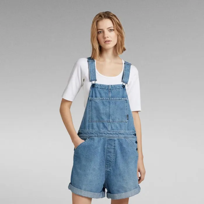 Jumpsuits Women GStar RAW Premium Faeroes Short Overall Vintage Niagara