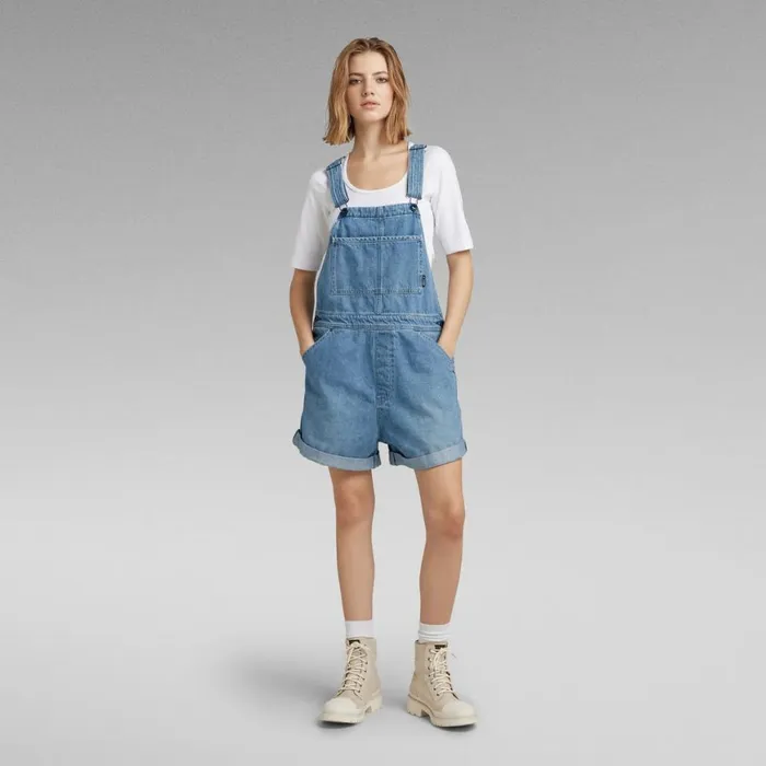 Jumpsuits Women GStar RAW Premium Faeroes Short Overall Vintage Niagara