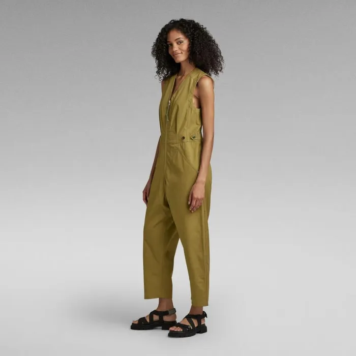 Jumpsuits Women GStar RAW Relaxed Jumpsuit Sleeveless Smoke Olive