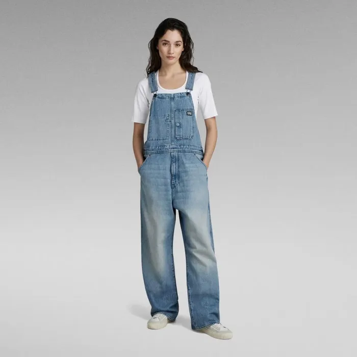 Jumpsuits Women GStar RAW Unisex Bib Overall Sun Faded Air Force Blue