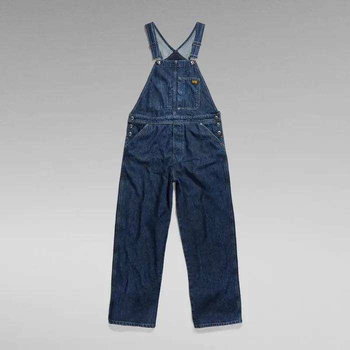 Jumpsuits Women GStar RAW Utility Bib Overall Worn In Blue Pool