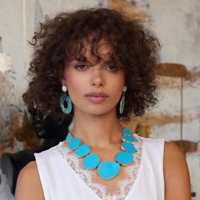 Kenneth Jay Lane Light Color Earrings Women Gold And Turquoise Palm Beach Earrings Kenneth Jay Lane Light Color Earrings Women Gold And Turquoise Palm Beach Earrings