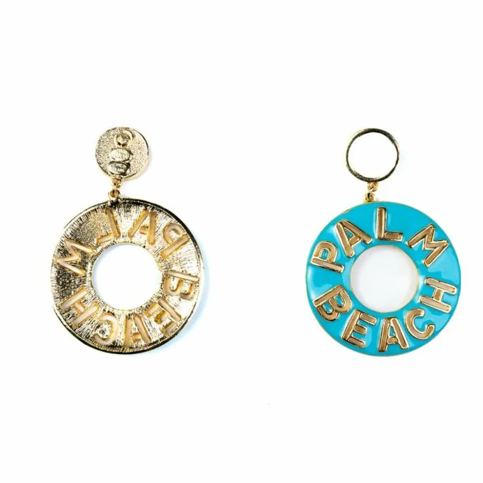 Kenneth Jay Lane Light Color Earrings Women Gold And Turquoise Palm Beach Earrings Kenneth Jay Lane Light Color Earrings Women Gold And Turquoise Palm Beach Earrings