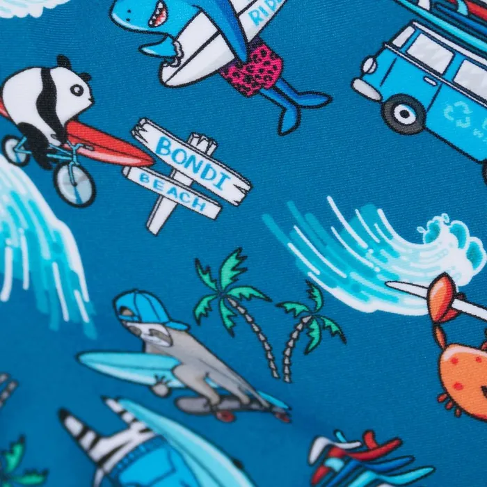 Kids Boy039s Rash Vests Speedo Infant Boys039 Short Sleeve Printed Rash Top Set Blue Kids Boy039s Rash Vests Speedo Infant Boys039 Short Sleeve Printed Rash Top Set Blue
