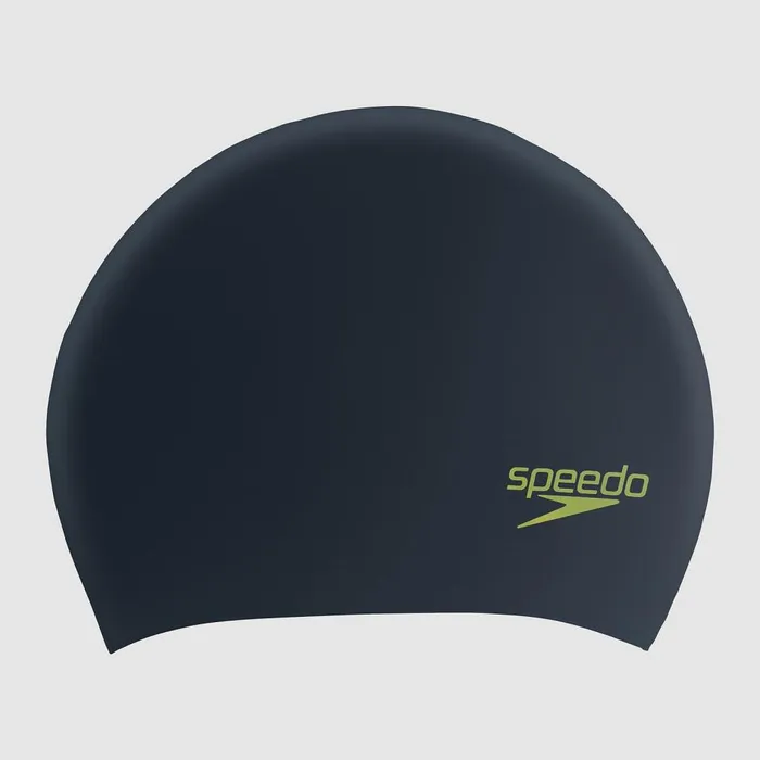 Kids Kid039s Caps Speedo Junior Long Hair Cap BlackGreen