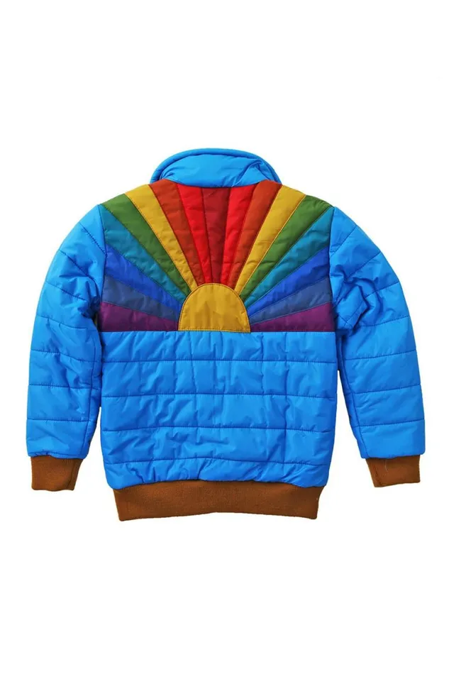 Kids Outerwear Aviator Nation Sunburst Jacket 8211 Dresden Blue