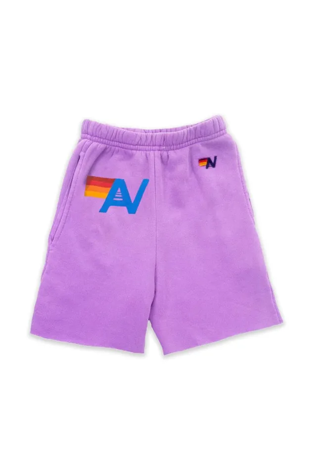 Kids Shorts Aviator Nation Logo Sweatshorts 8211 Neon Purple