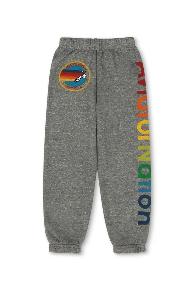 Kids Sweatpants Aviator Nation Sweatpants 8211 Heather Grey