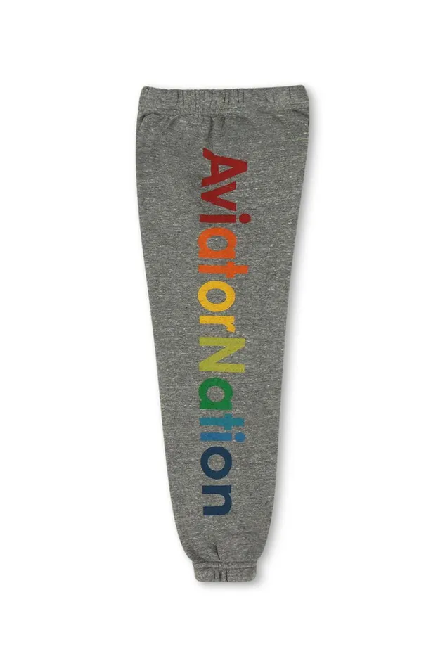 Kids Sweatpants Aviator Nation Sweatpants 8211 Heather Grey