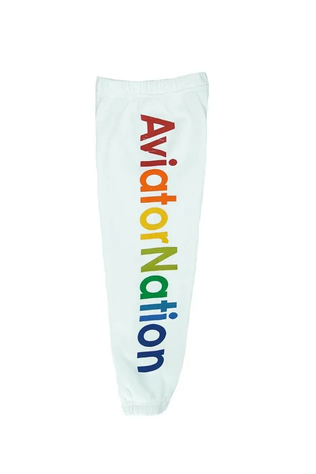 Kids Sweatpants Aviator Nation Sweatpants 8211 White