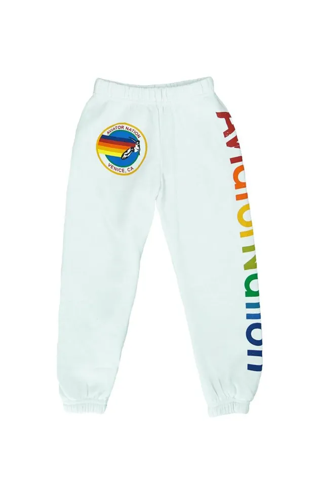 Kids Sweatpants Aviator Nation Sweatpants 8211 White