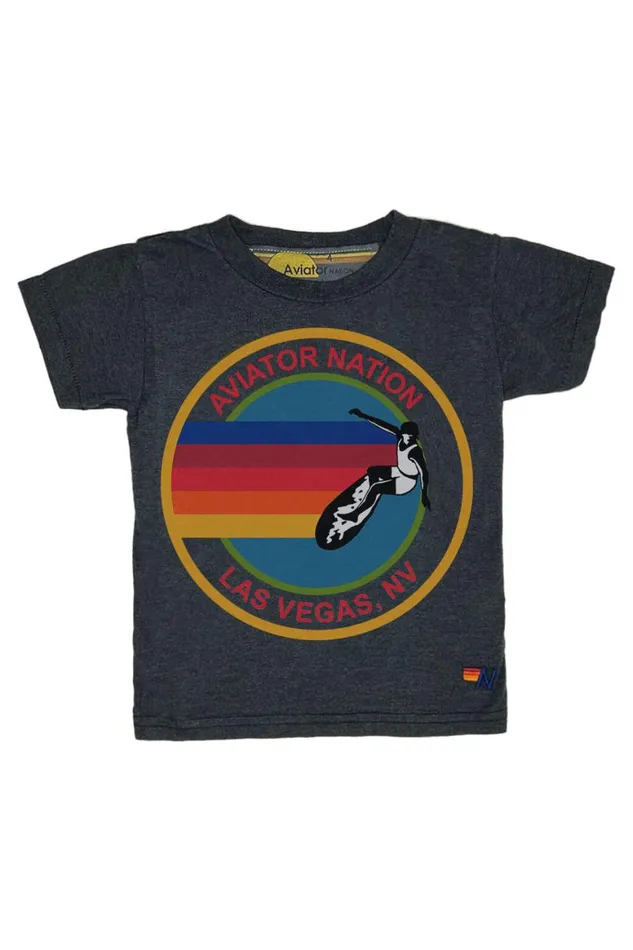 Kids Tees Aviator Nation Las Vegas Tee 8211 Charcoal
