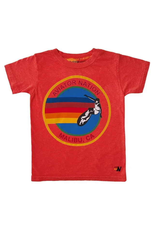 Kids Tees Aviator Nation Malibu Tee 8211 Red