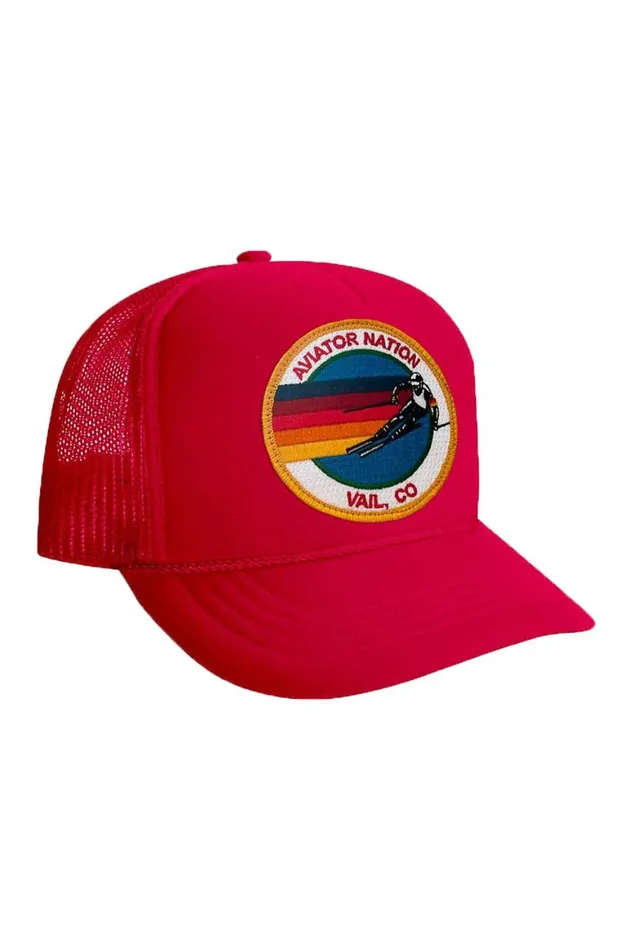 Kids Trucker Hats Aviator Nation Signature Vail 8211 Vintage Foam Trucker
