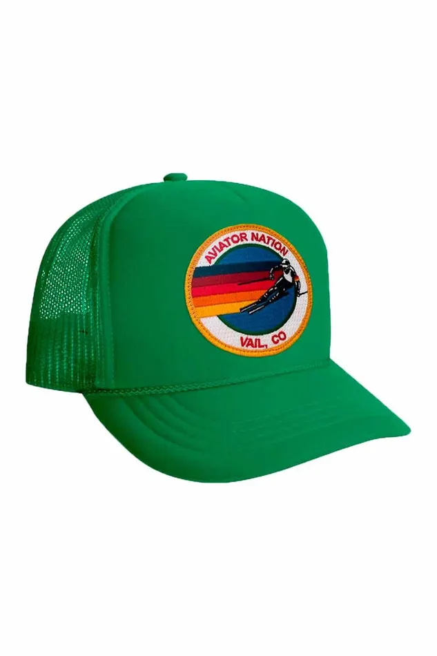 Kids Trucker Hats Aviator Nation Signature Vail 8211 Vintage Foam Trucker